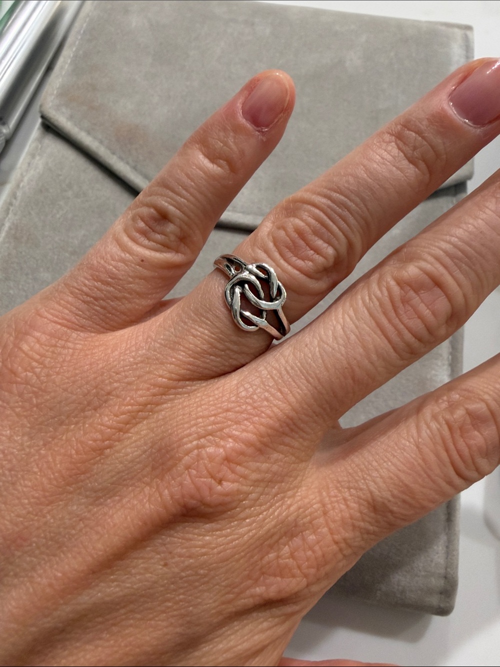 Vintage Sterling Silver Knot Ring